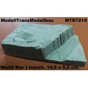 World War I trench. 14,5 x 9,5 cm.
