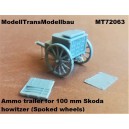 Ammo trailer for 100 mm Skoda howitzer (Spoked wheels) First to Fight.