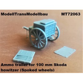 Ammo trailer for 100 mm Skoda howitzer (Spoked wheels) First to Fight.