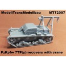 Pz.Kpfw. 7TP (p) recovery with crane.