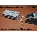 Supply sledges for Mark tanks.