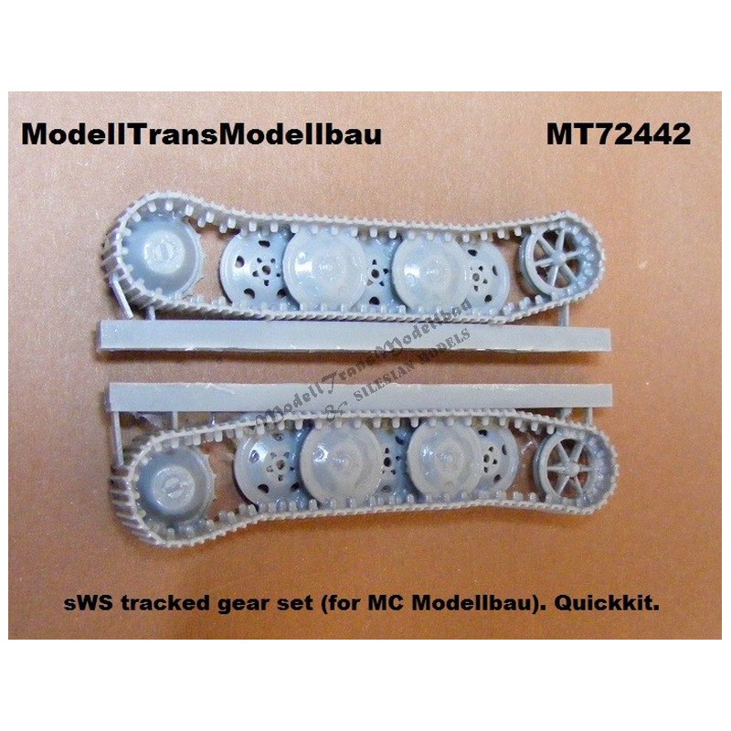 sWS tracked gear set (for MC Modellbau). Quickkit.