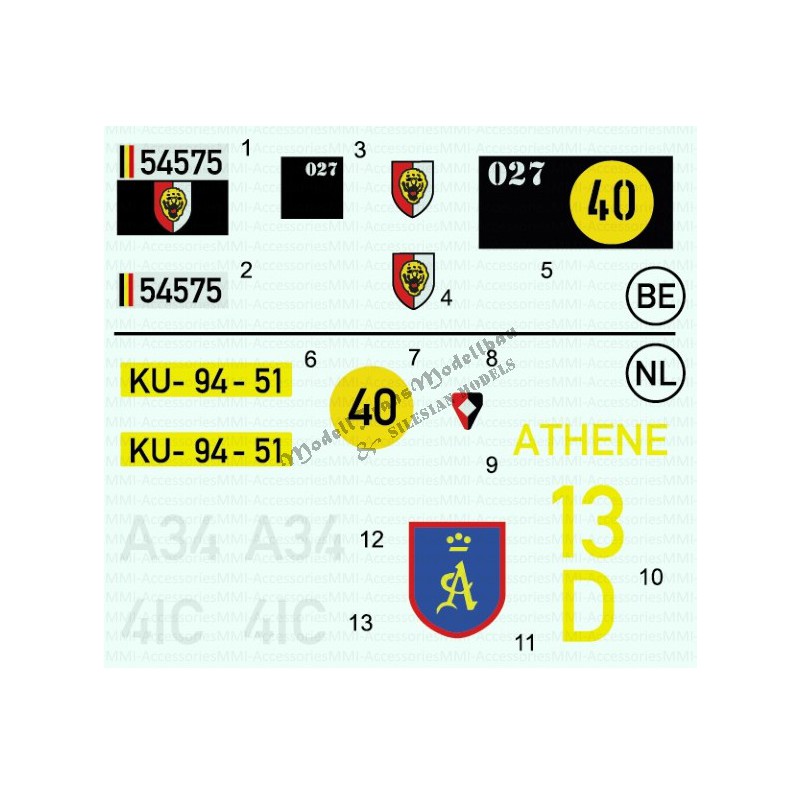 Leopard 1 early BE/NL  decals