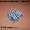 17 pdr ammo boxes. 12 parts.