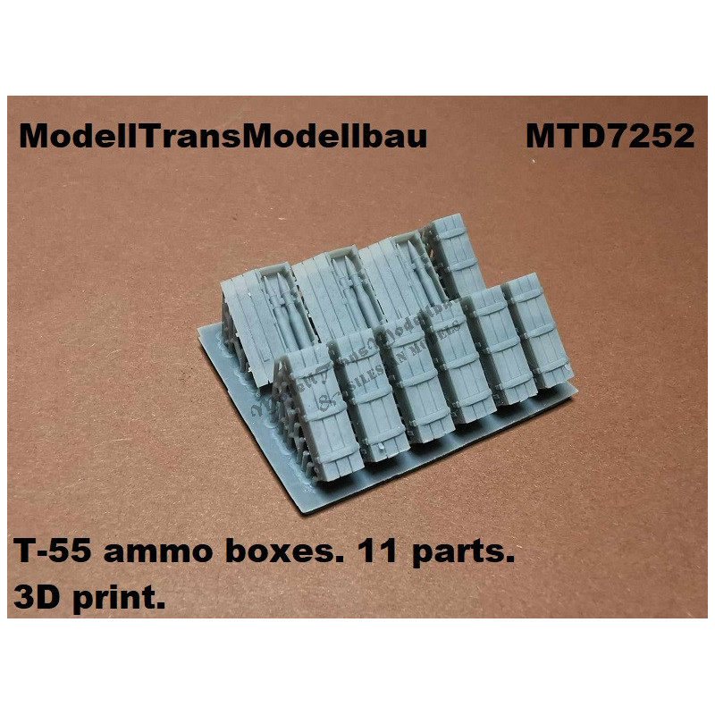 T-55 ammo boxes. 11 parts.
