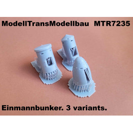 Einmannbunker. 3 variants.