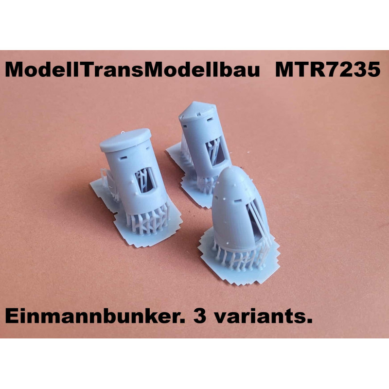 Einmannbunker. 3 variants.