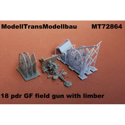 18 pdr GF field gun with limber
