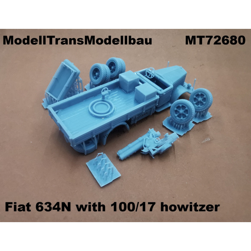 Fiat 634N with 100/17 howitzer