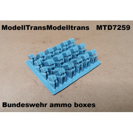 Bundeswehr ammo boxes. 20 parts.