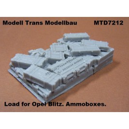 Load for Opel Blitz. Ammoboxes.