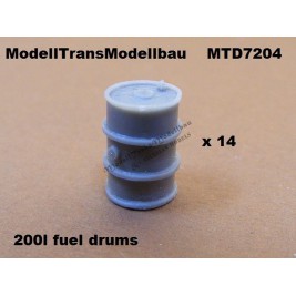 Fuel drums 200 l. 14 parts.