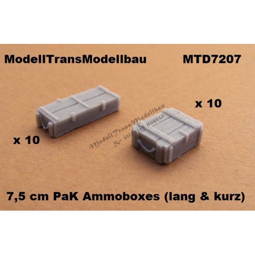 7,5 cm PaK Ammoboxes. 20 parts.