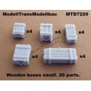 Wooden boxes. 20 parts (3 size)