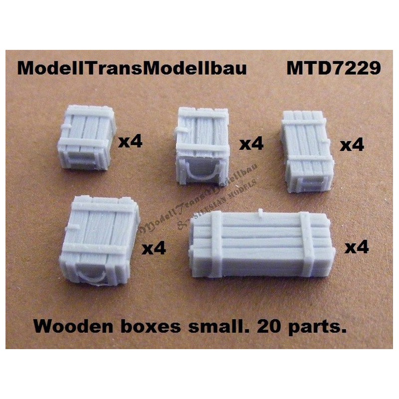 Wooden boxes. 20 parts (3 size)